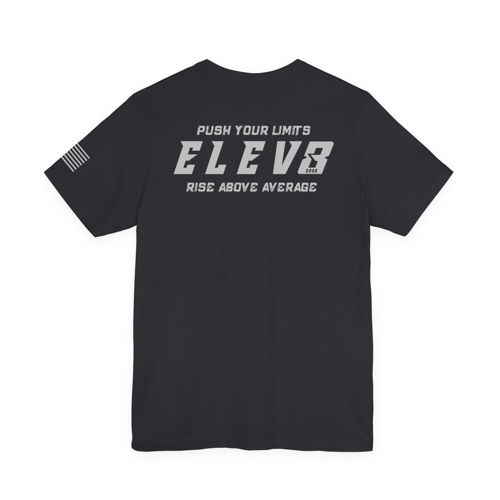 ELEV8 SUPPLY PUSH YOUR LIMITS TEE GREY LOGO