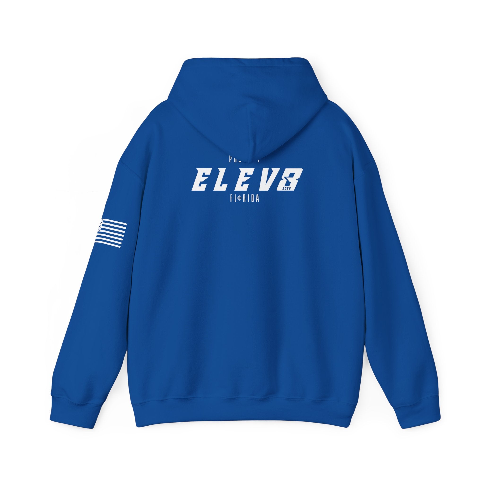 ELEV8 HOODIE WHITE LOGO