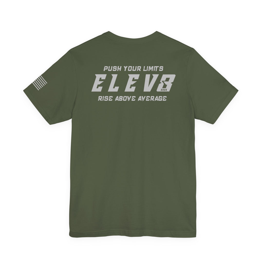 ELEV8 SUPPLY PUSH YOUR LIMITS TEE GREY LOGO