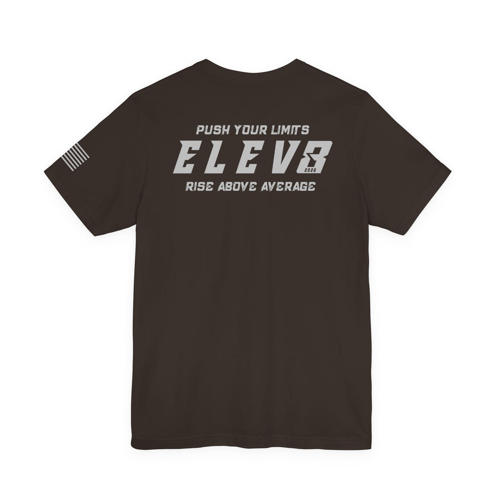ELEV8 SUPPLY PUSH YOUR LIMITS TEE GREY LOGO