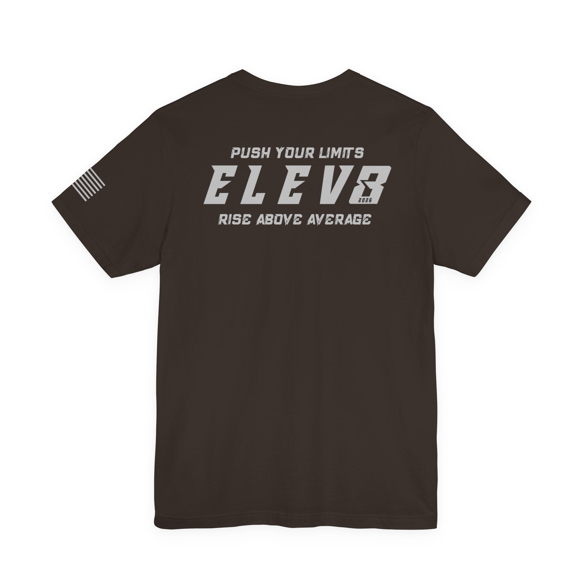 ELEV8 SUPPLY PUSH YOUR LIMITS TEE GREY LOGO