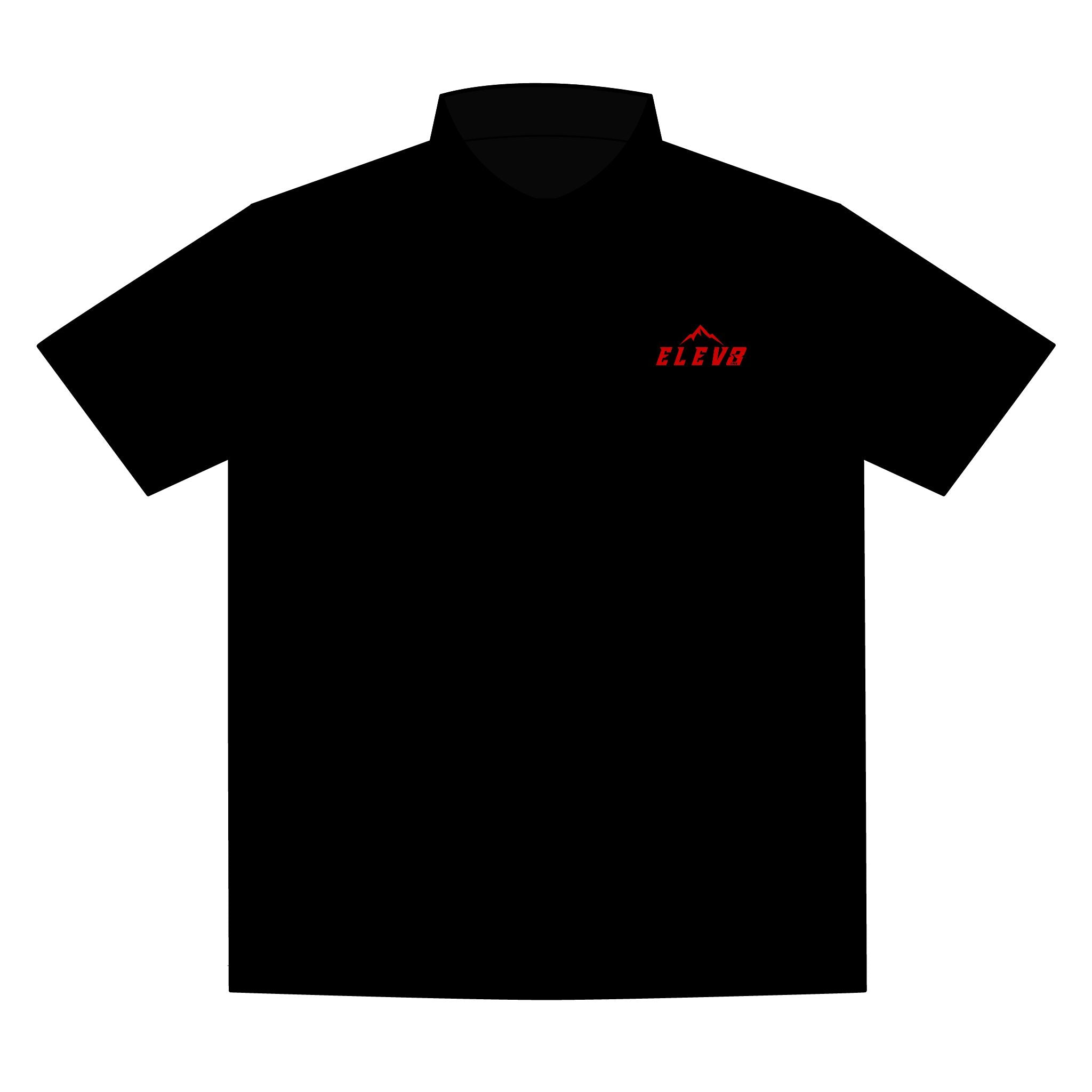 ELEV8 Peak Polo Shirt Red Logo