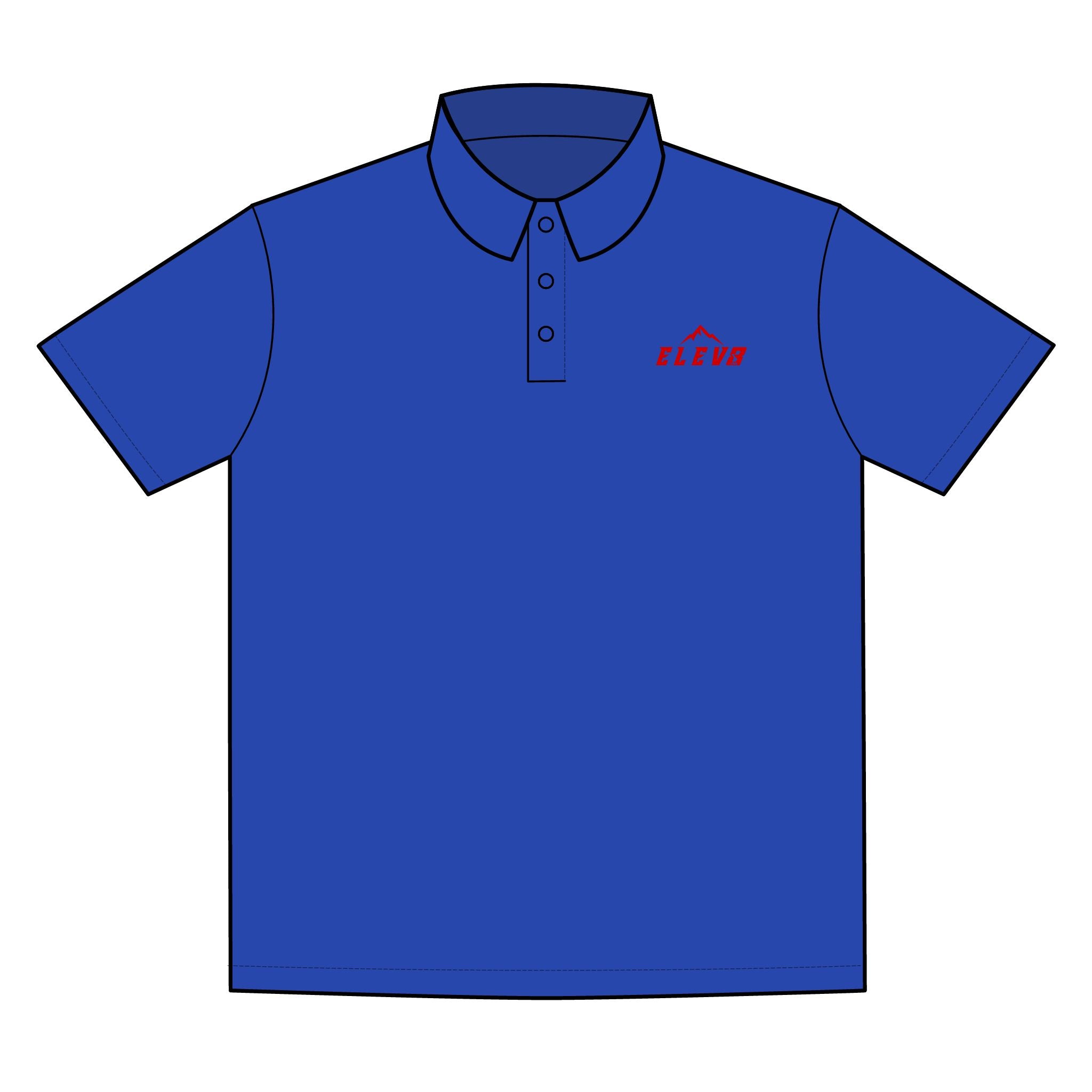 ELEV8 Peak Polo Shirt Red Logo