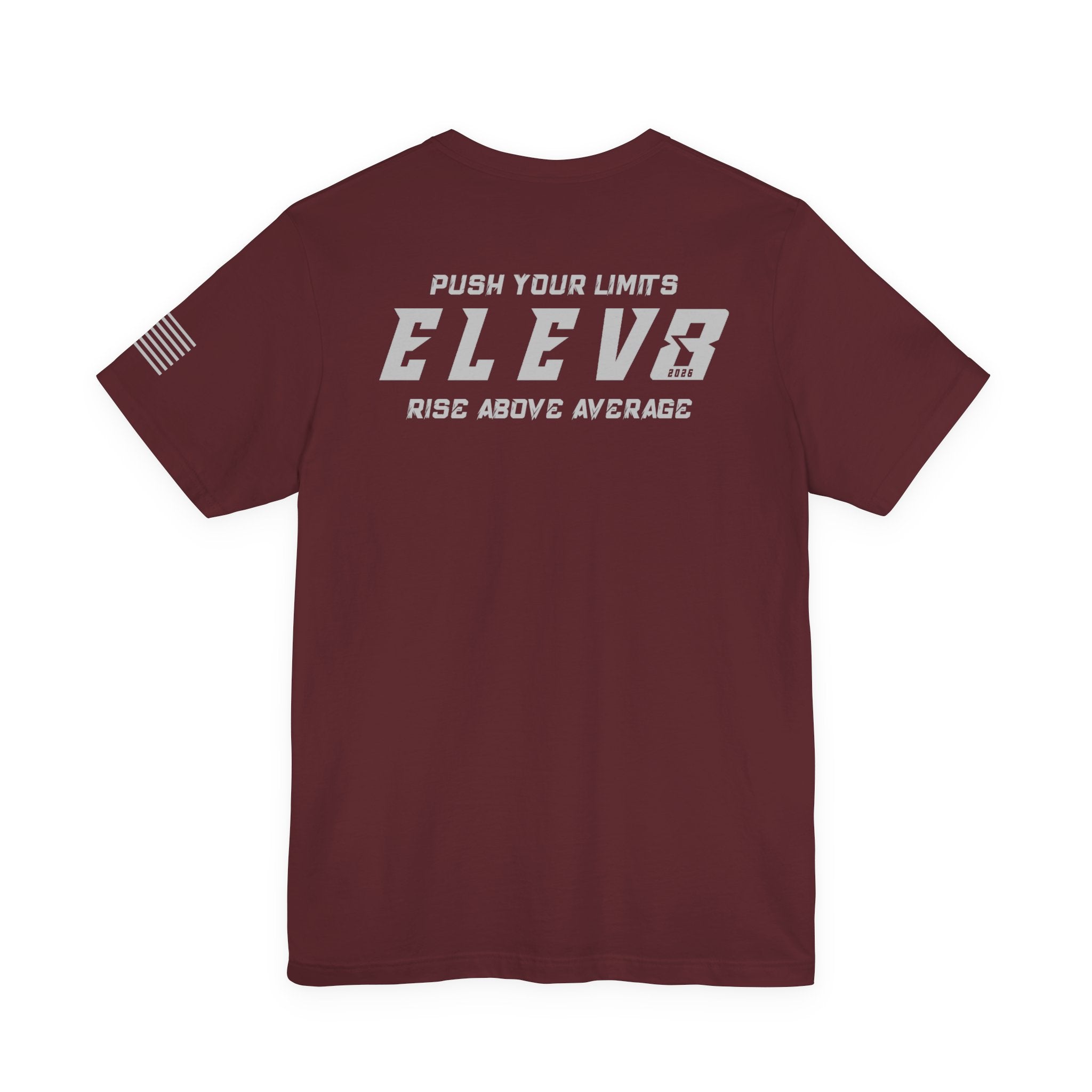 ELEV8 SUPPLY PUSH YOUR LIMITS TEE GREY LOGO