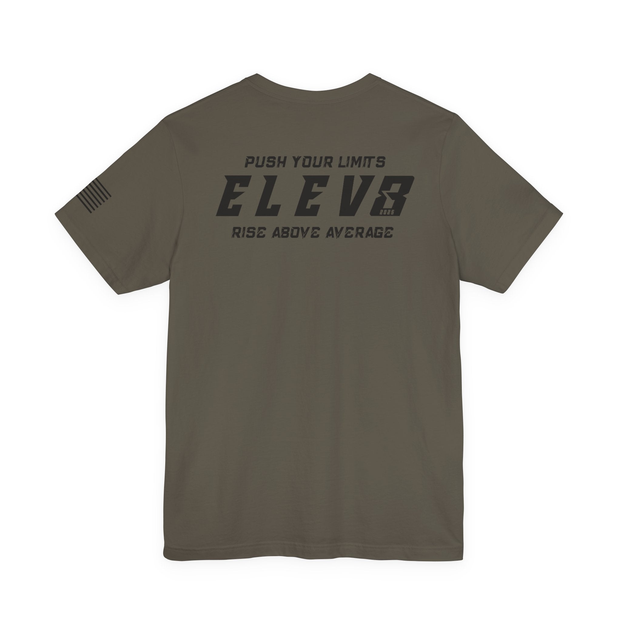 ELEV8 SUPPLY PUSH YOUR LIMITS TEE BLACK LOGO