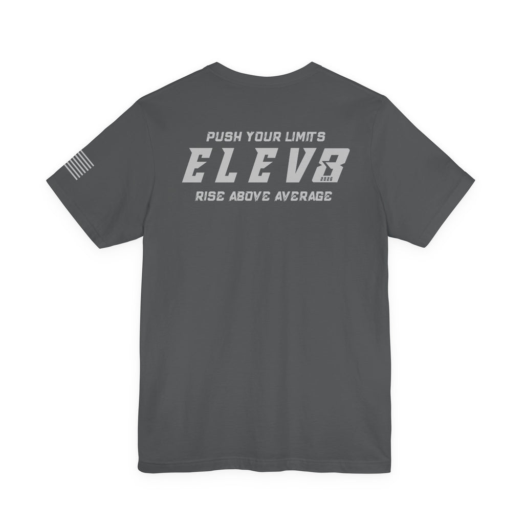 ELEV8 SUPPLY PUSH YOUR LIMITS TEE GREY LOGO