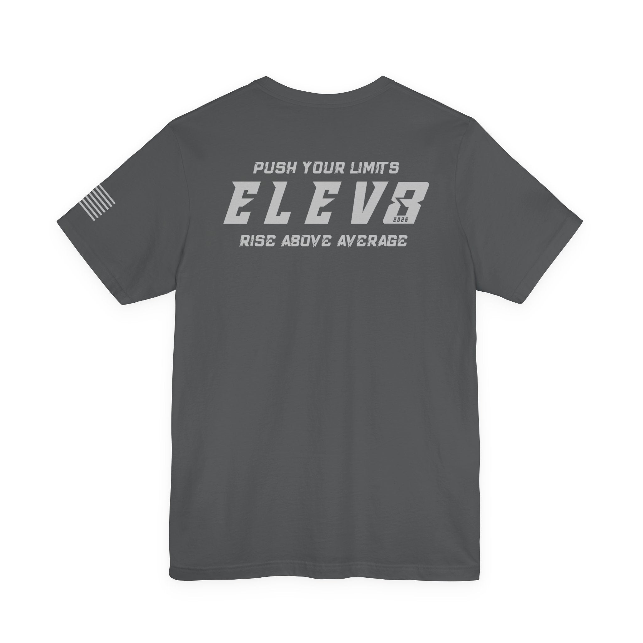 ELEV8 SUPPLY PUSH YOUR LIMITS TEE GREY LOGO