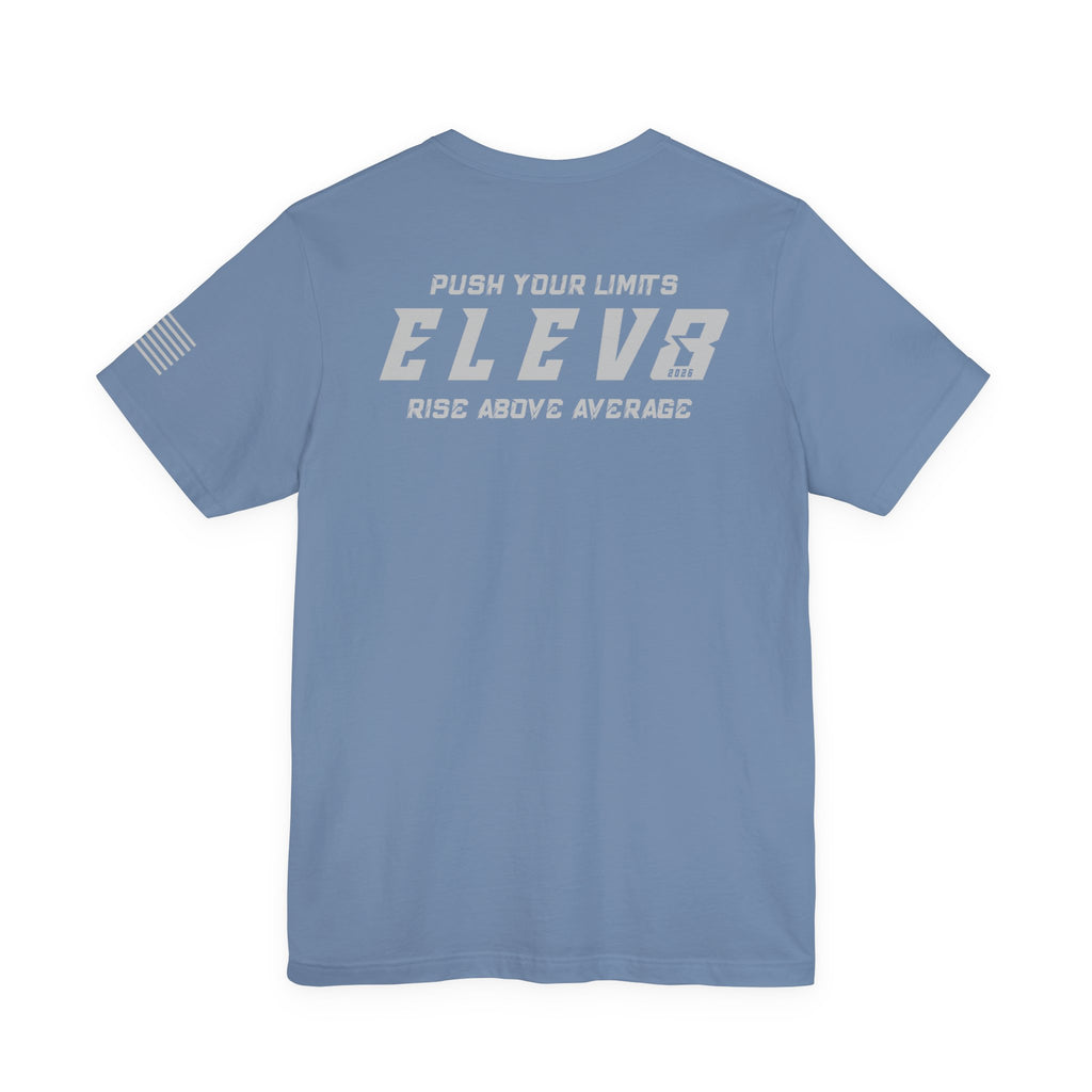 ELEV8 SUPPLY PUSH YOUR LIMITS TEE GREY LOGO