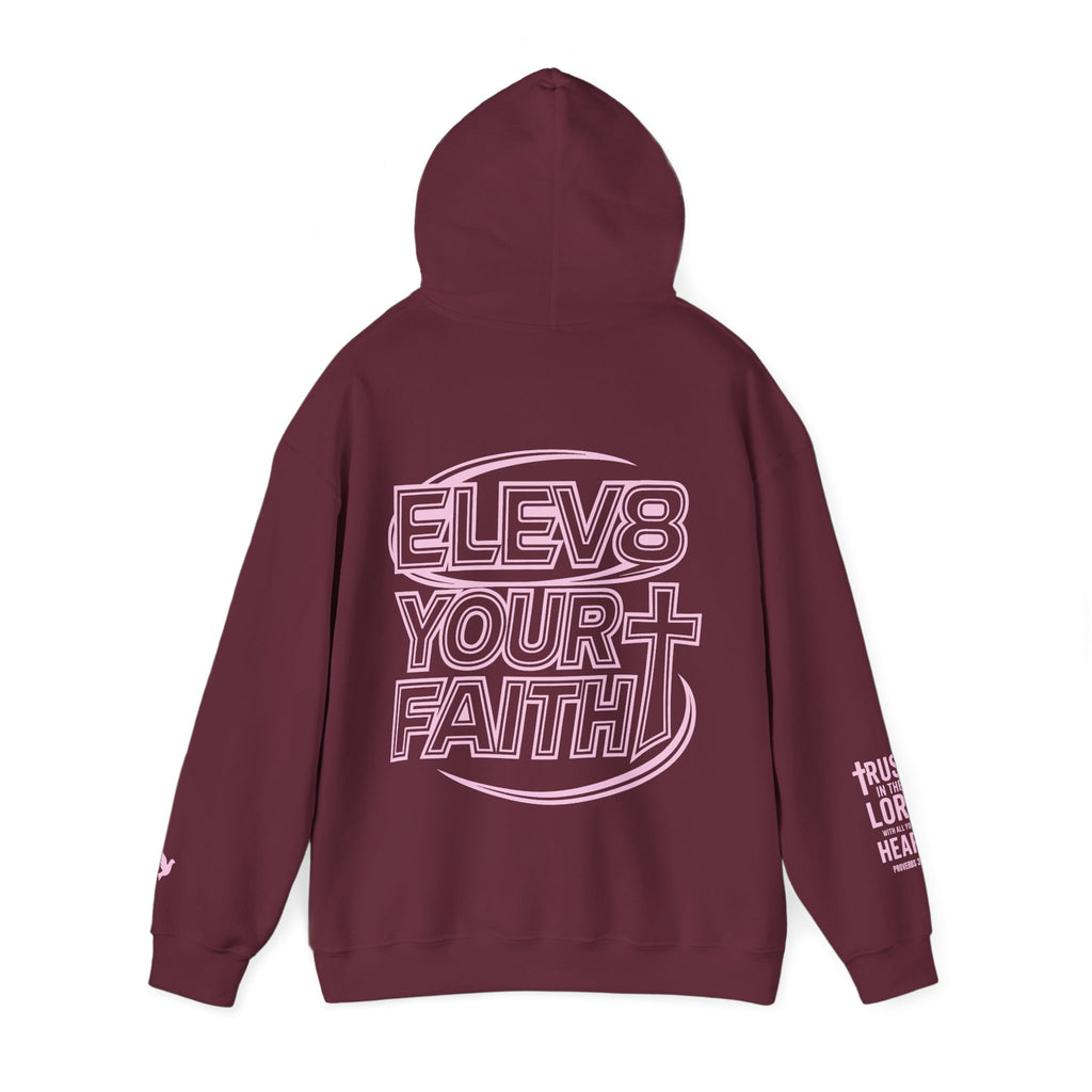 ELEVATE YOUR FAITH HOODIE PINK