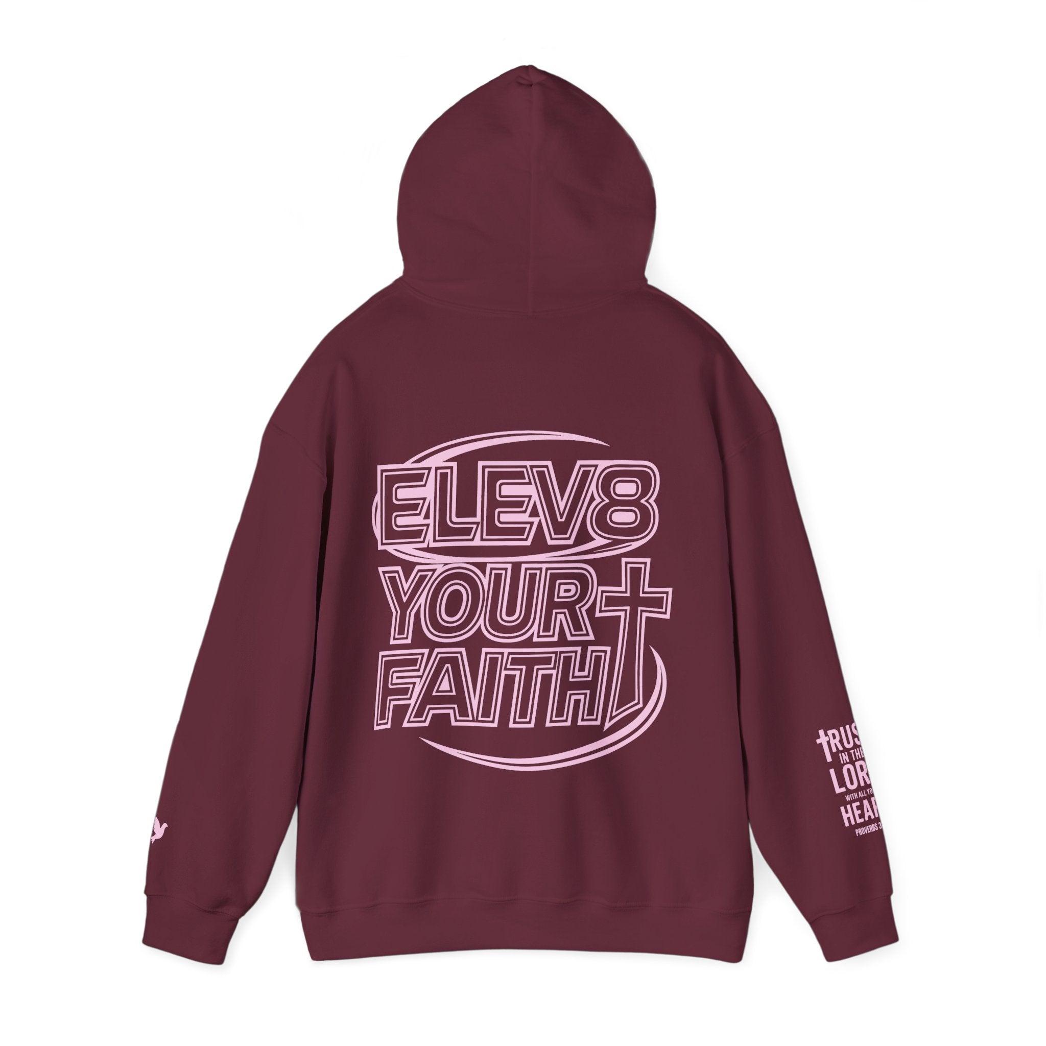 ELEVATE YOUR FAITH HOODIE PINK